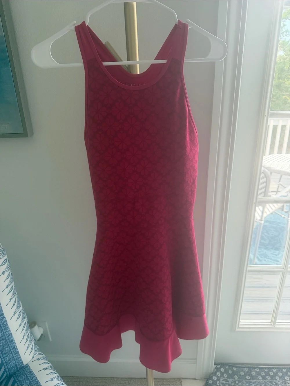 kate spade Magenta Floral Fit-and-Flare Tennis Dress w/skort